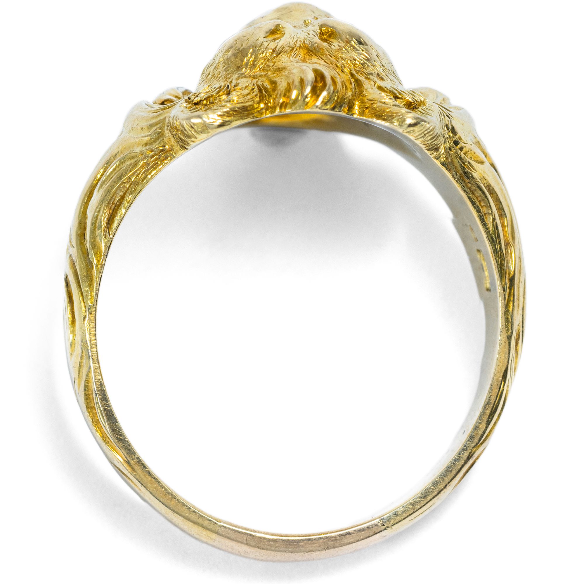 Antiker Ring mit Diamant & Rubinen in Gold, Deutschland um 1900 Antiker Ring mit Diamant & Rubinen in Gold, Deutschland um 1900
