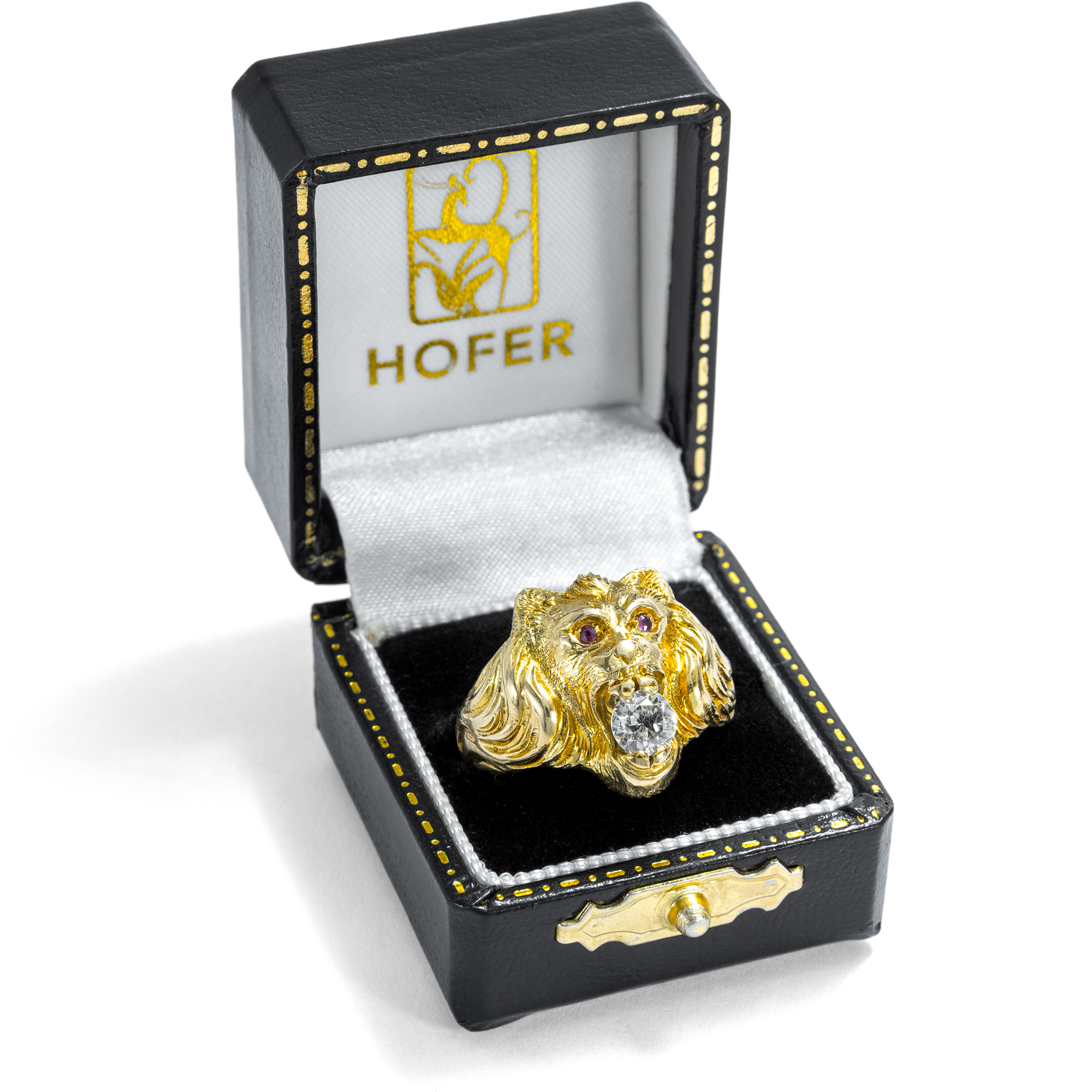 Antiker Ring mit Diamant & Rubinen in Gold, Deutschland um 1900 Antiker Ring mit Diamant & Rubinen in Gold, Deutschland um 1900