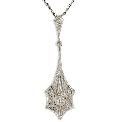 Collier Maille Ancien 1930 Art Nouveau – Plaqué Or 18k (750/1000) – Motif Anneaux