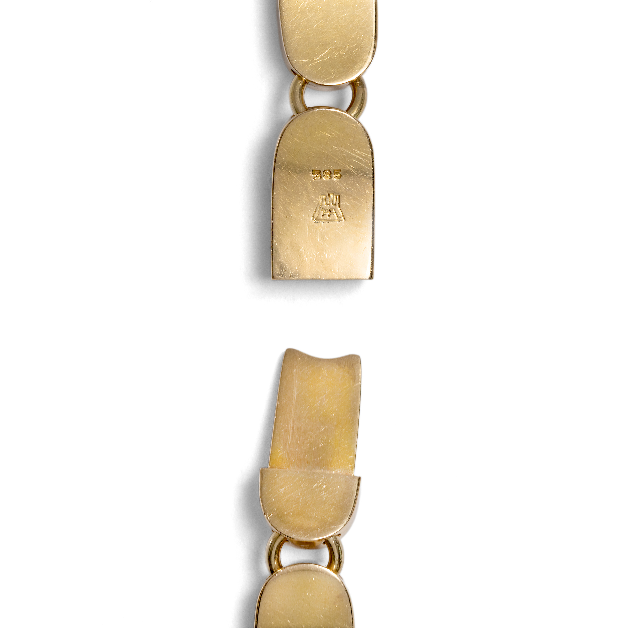 Kostbares Armband mit Diamanten in Gold, Henry Allerdings, Hamburg, 1920er Jahre Kostbares Armband mit Diamanten in Gold, Henry Allerdings, Hamburg, 1920er Jahre