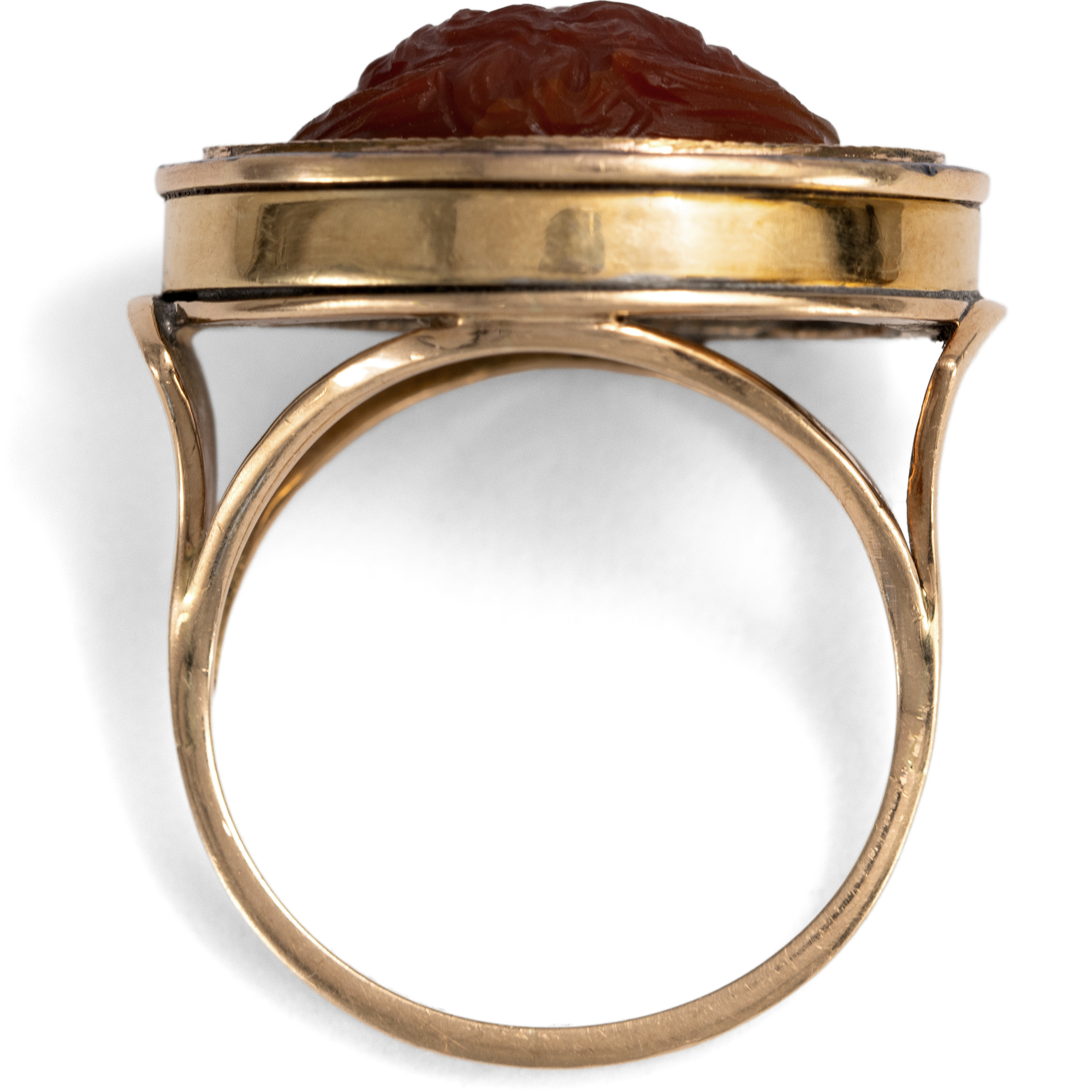Three-Dimensional Cameo of Medusa as a Gold Ring, c. 1820 & later Three-Dimensional Cameo of Medusa as a Gold Ring, c. 1820 & later