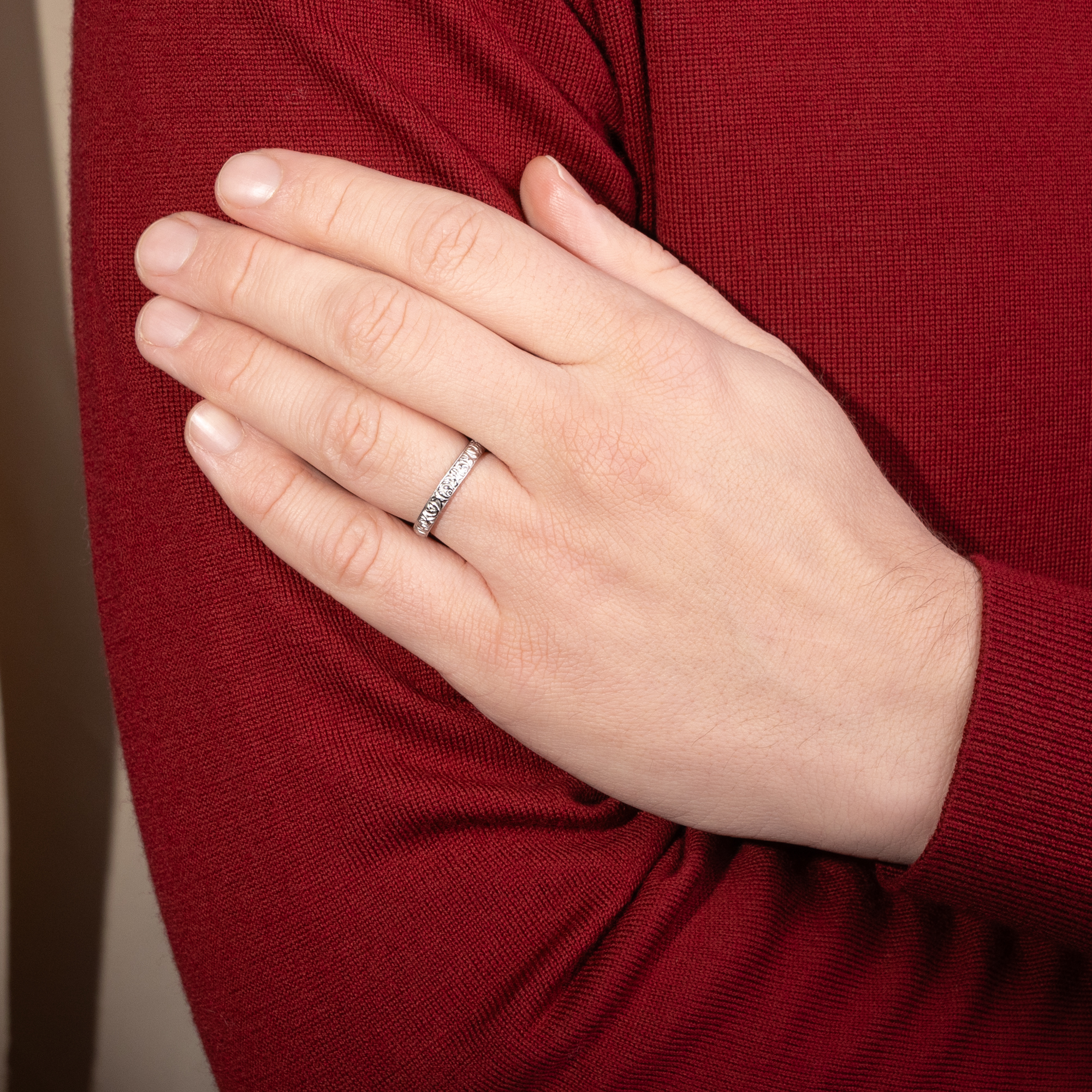 Romantic Platinum Wedding Bands from Our Workshop Romantic Platinum Wedding Bands from Our Workshop