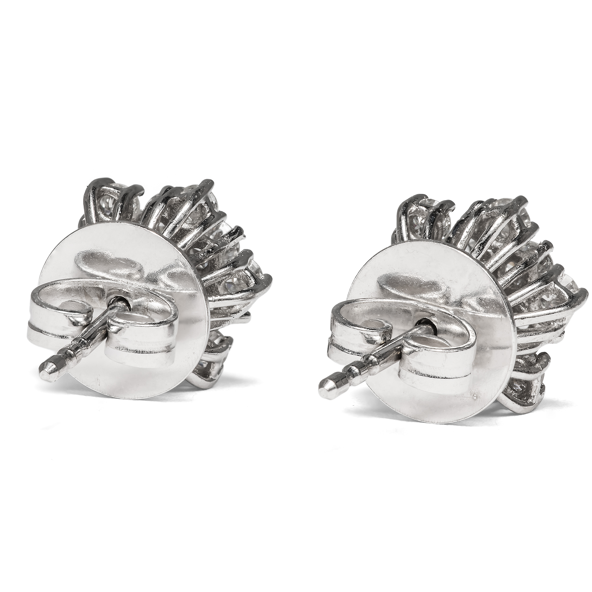 Bezaubernde vintage Ohrstecker mit 1,16 ct Brillanten in Weißgold, um 1985 Bezaubernde vintage Ohrstecker mit 1,16 ct Brillanten in Weißgold, um 1985