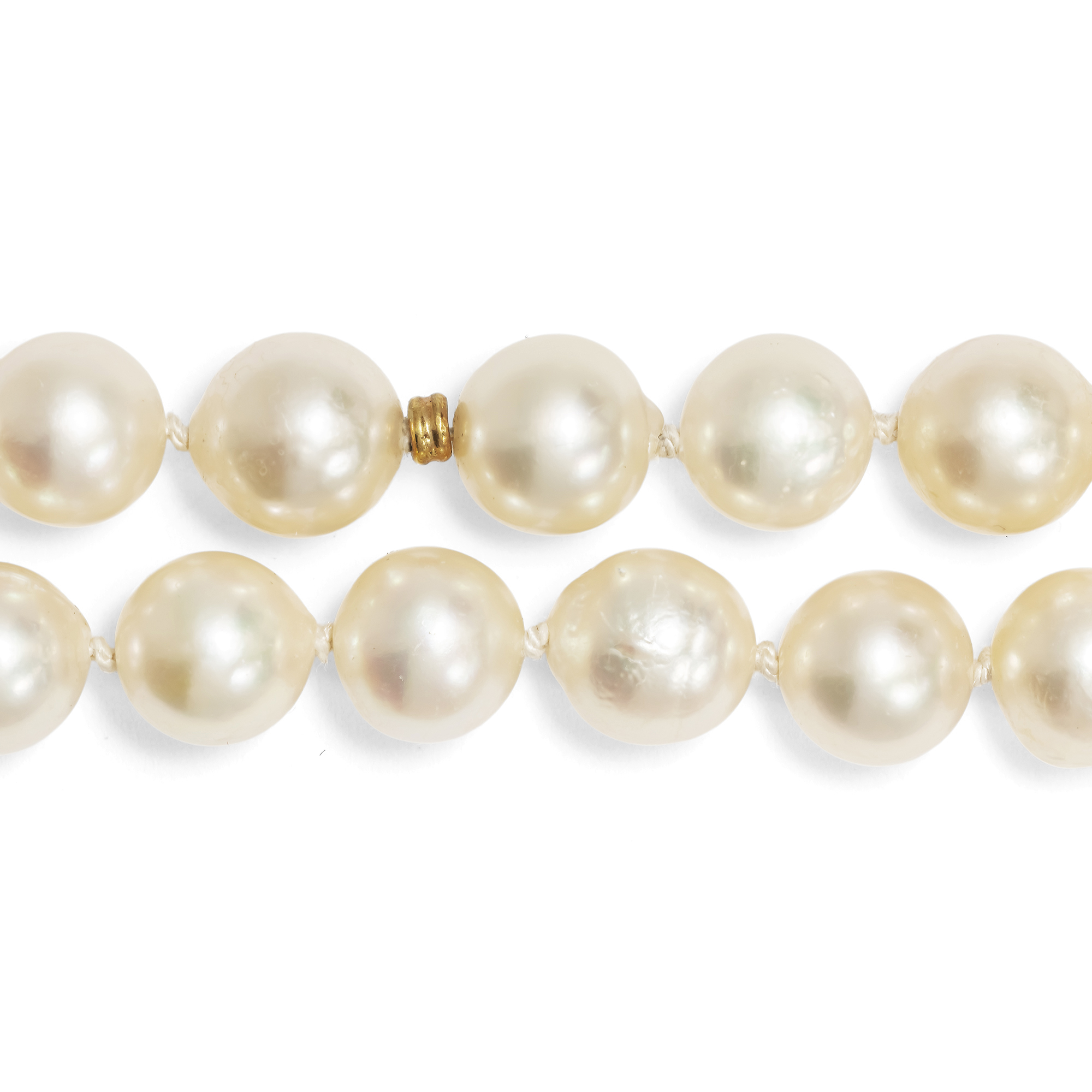 Long Endless Akoya Cultured Pearls Necklace, c. 1990 Long Endless Akoya Cultured Pearls Necklace, c. 1990