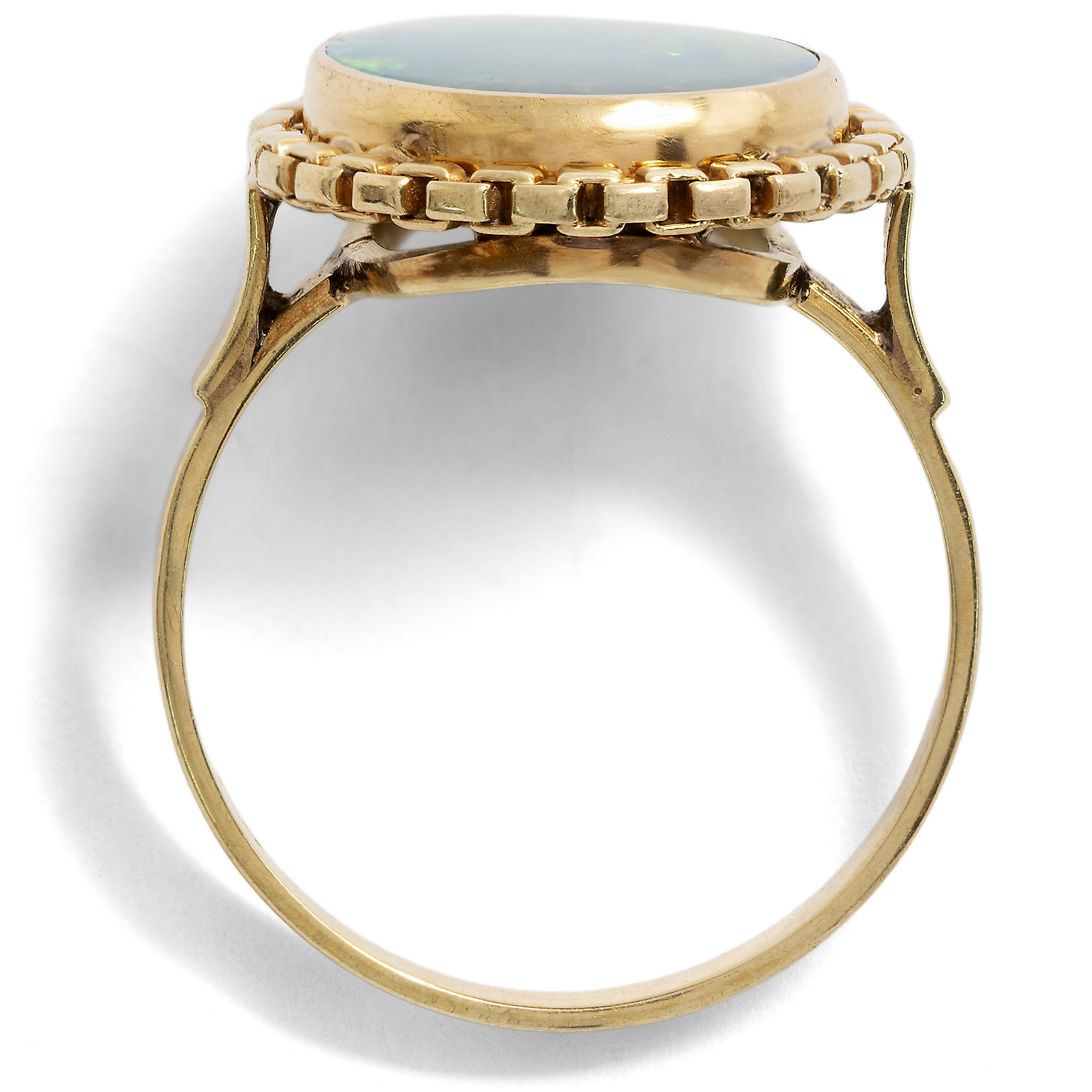 Vintage Statement Ring with Opal Doublet, Dutch, c. 1965 Vintage Statement Ring with Opal Doublet, Dutch, c. 1965