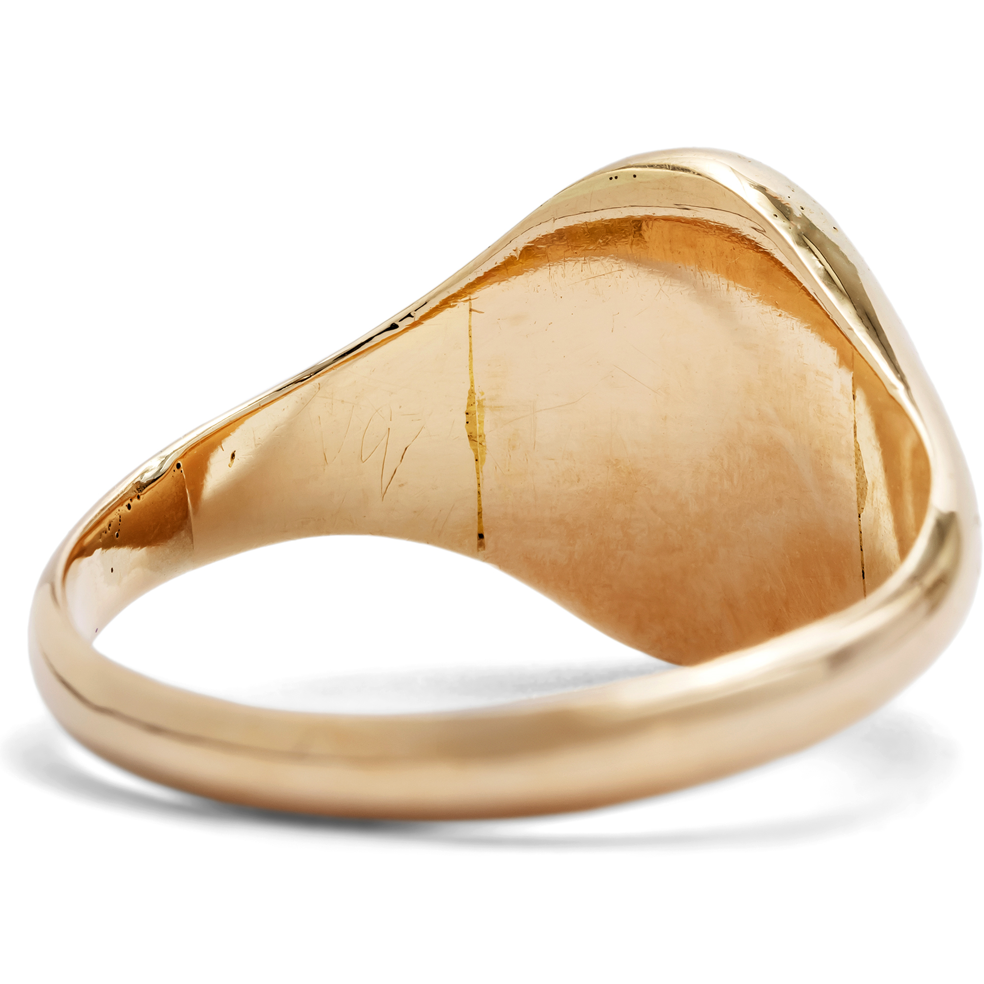 Stilvoller antiker Goldring mit Granat, Birmingham 1917 Stilvoller antiker Goldring mit Granat, Birmingham 1917