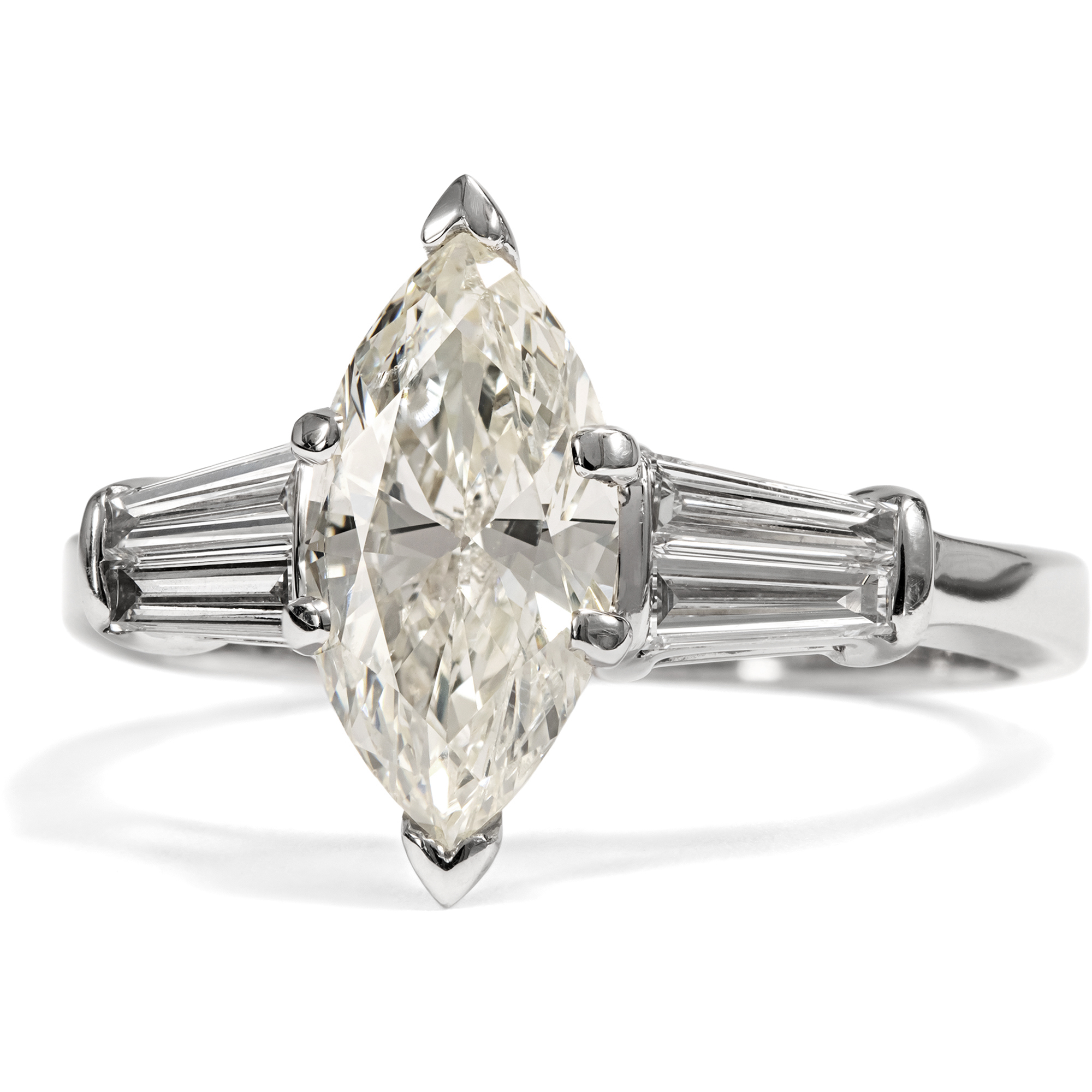 Vintage Ring mit 2,01 ct Marquise-Diamant aus New York, 2017 Vintage Ring mit 2,01 ct Marquise-Diamant aus New York, 2017