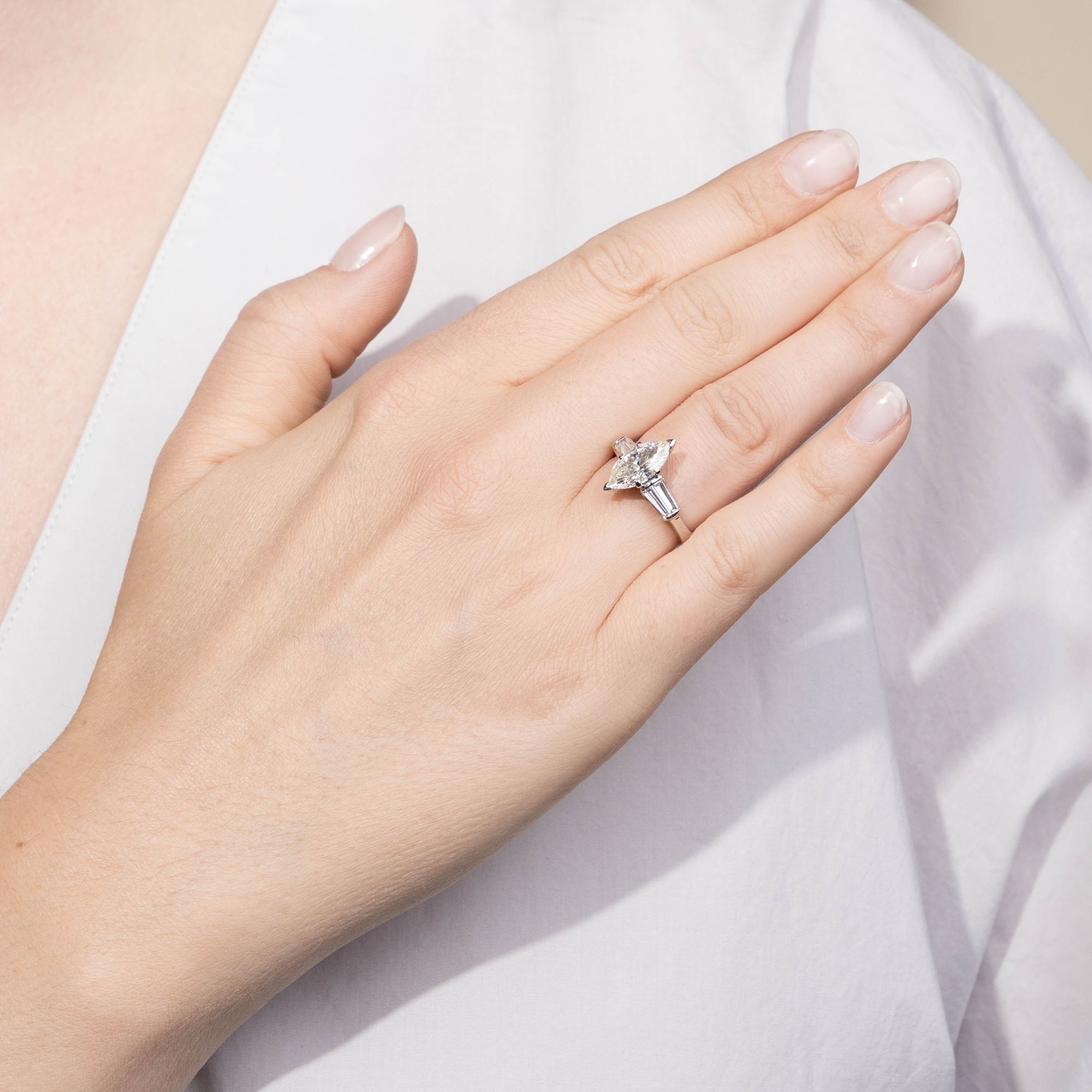 Vintage Ring mit 2,01 ct Marquise-Diamant aus New York, 2017 Vintage Ring mit 2,01 ct Marquise-Diamant aus New York, 2017