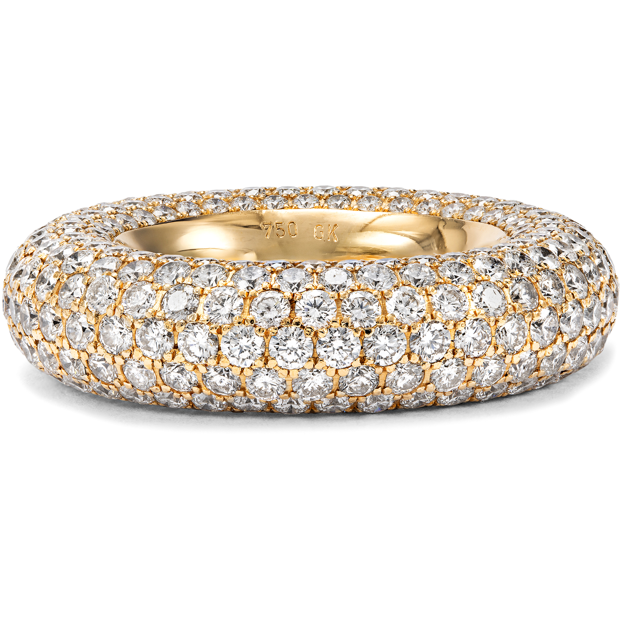 Prachtvoller Ring mit 367 Brillanten in Gold von Günter Krauss, Stuttgart um 1990 Prachtvoller Ring mit 367 Brillanten in Gold von Günter Krauss, Stuttgart um 1990