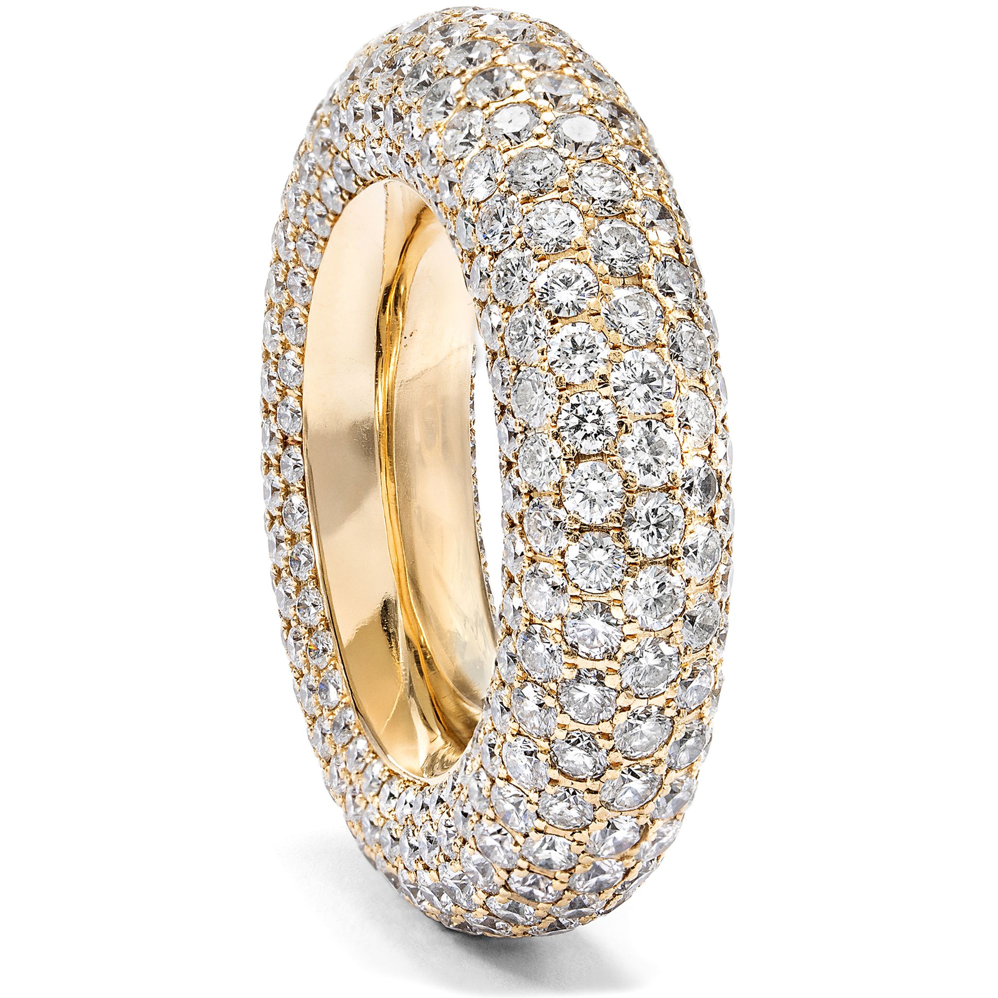 Prachtvoller Ring mit 367 Brillanten in Gold von Günter Krauss, Stuttgart um 1990 Prachtvoller Ring mit 367 Brillanten in Gold von Günter Krauss, Stuttgart um 1990
