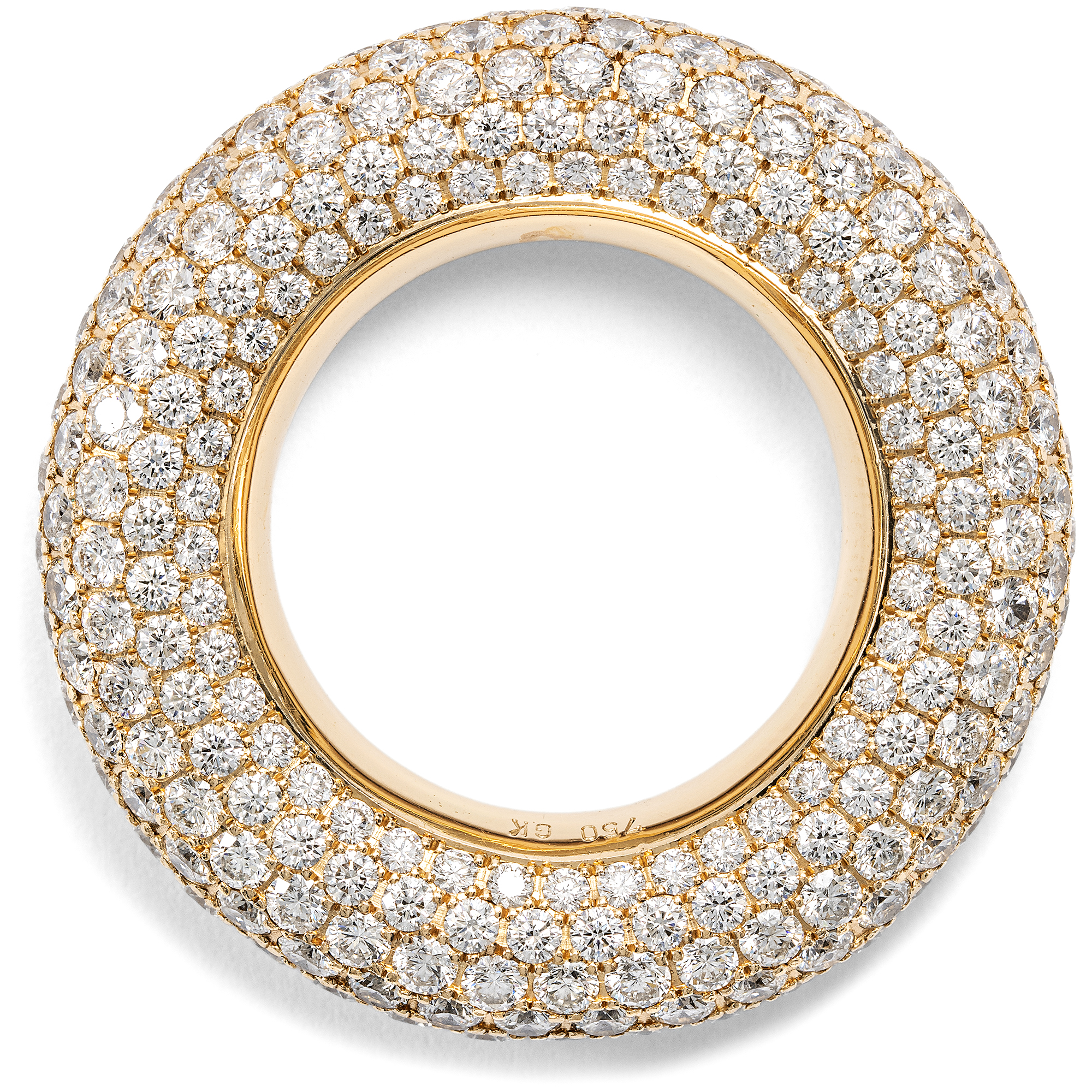 Prachtvoller Ring mit 367 Brillanten in Gold von Günter Krauss, Stuttgart um 1990 Prachtvoller Ring mit 367 Brillanten in Gold von Günter Krauss, Stuttgart um 1990