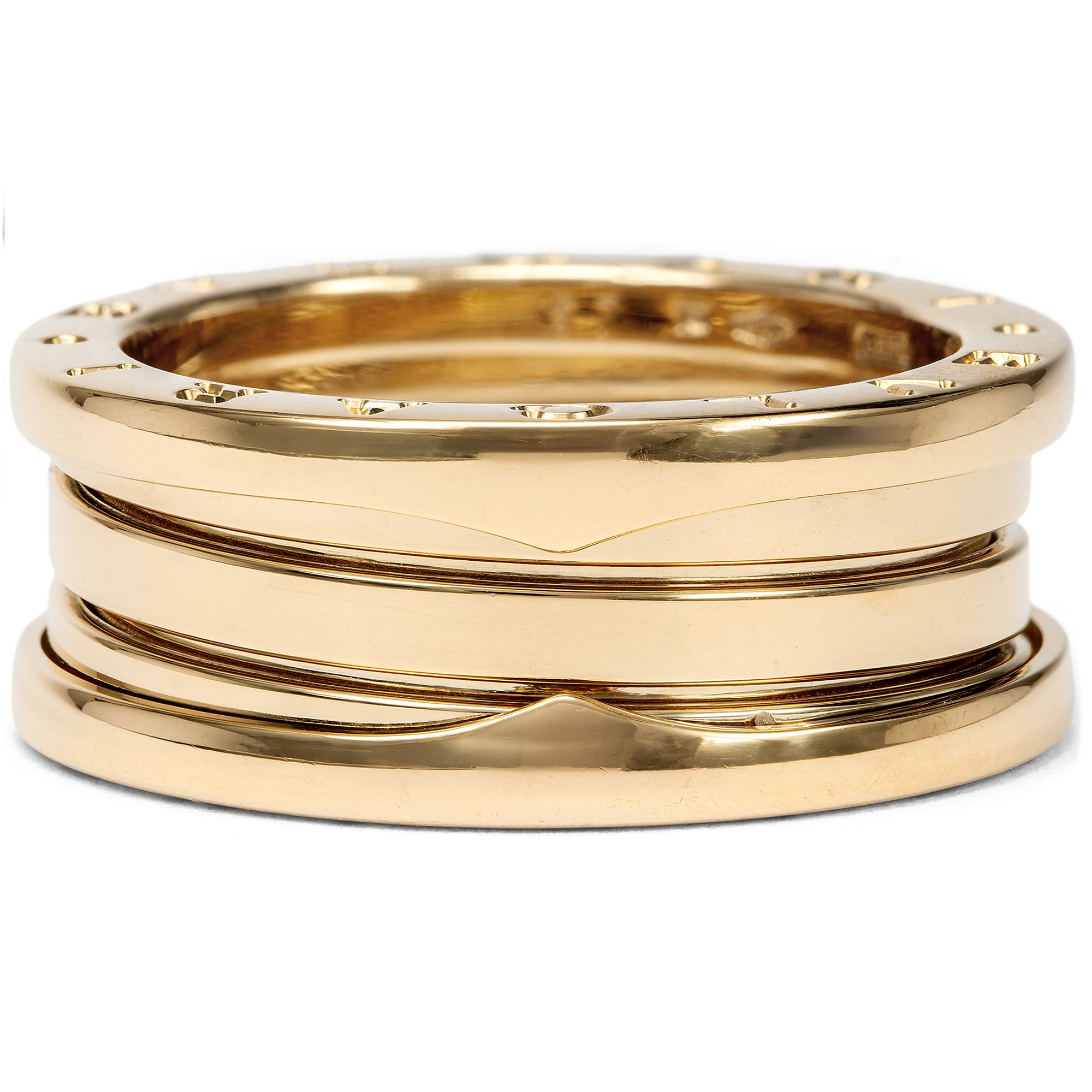 Mittelbreiter vintage Ring von BVLGARI aus Gelbgold, RW 57, um 2010 Mittelbreiter vintage Ring von BVLGARI aus Gelbgold, RW 57, um 2010