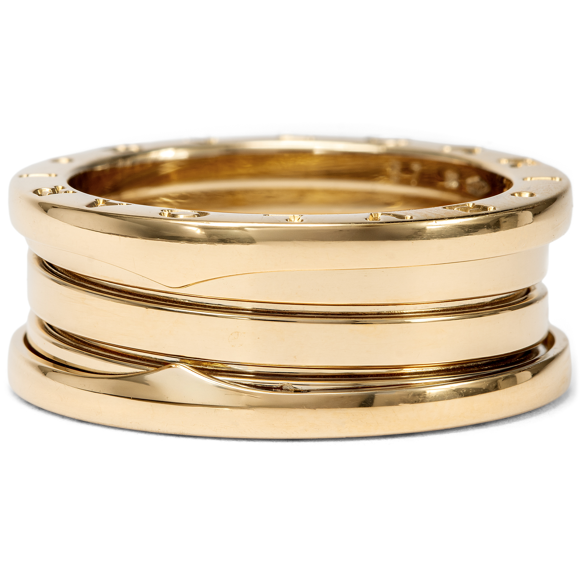 Mittelbreiter vintage Ring von BVLGARI aus Gelbgold, RW 57, um 2010 Mittelbreiter vintage Ring von BVLGARI aus Gelbgold, RW 57, um 2010