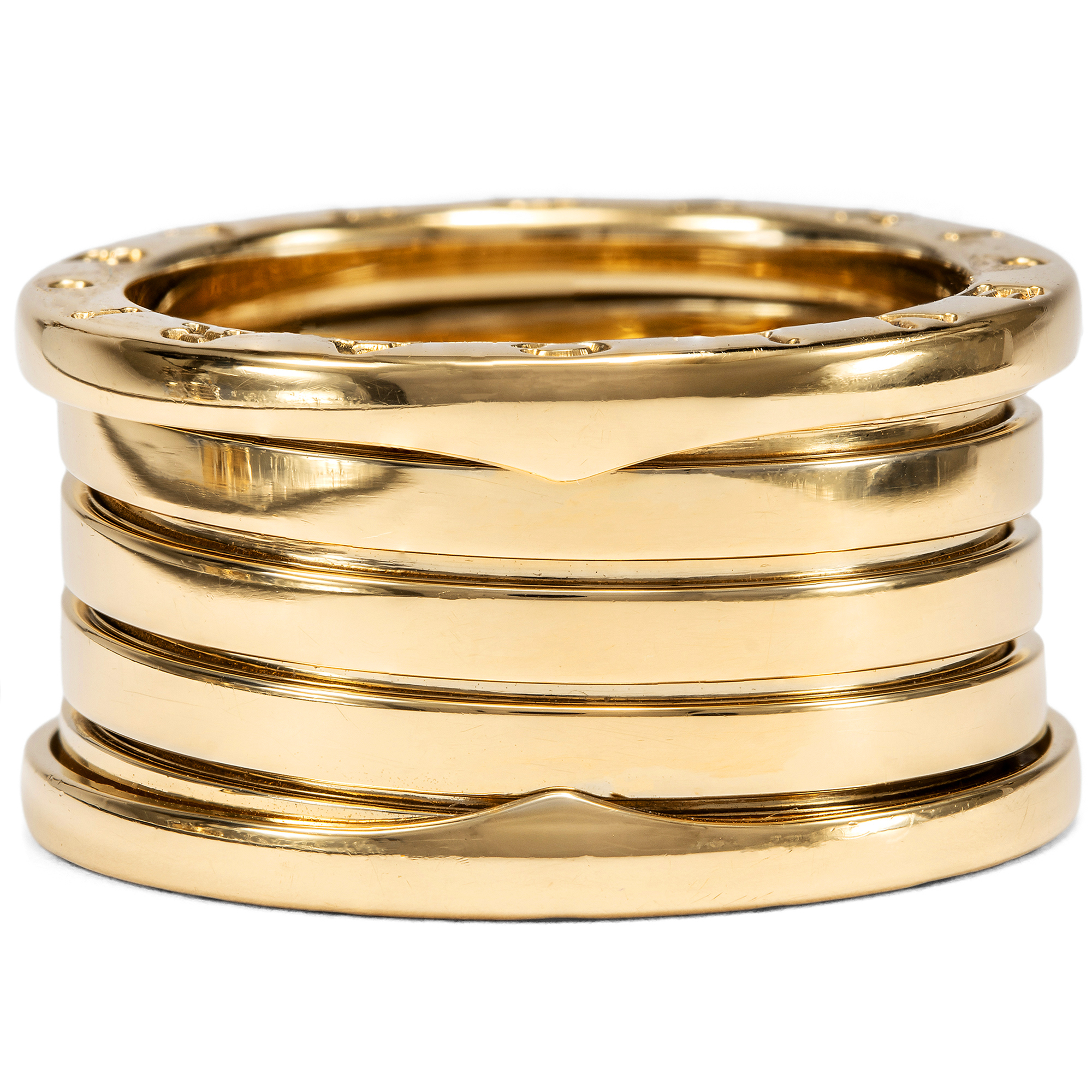 Breiter vintage Ring von BVLGARI aus Gelbgold, RW 58, um 2010 Breiter vintage Ring von BVLGARI aus Gelbgold, RW 58, um 2010