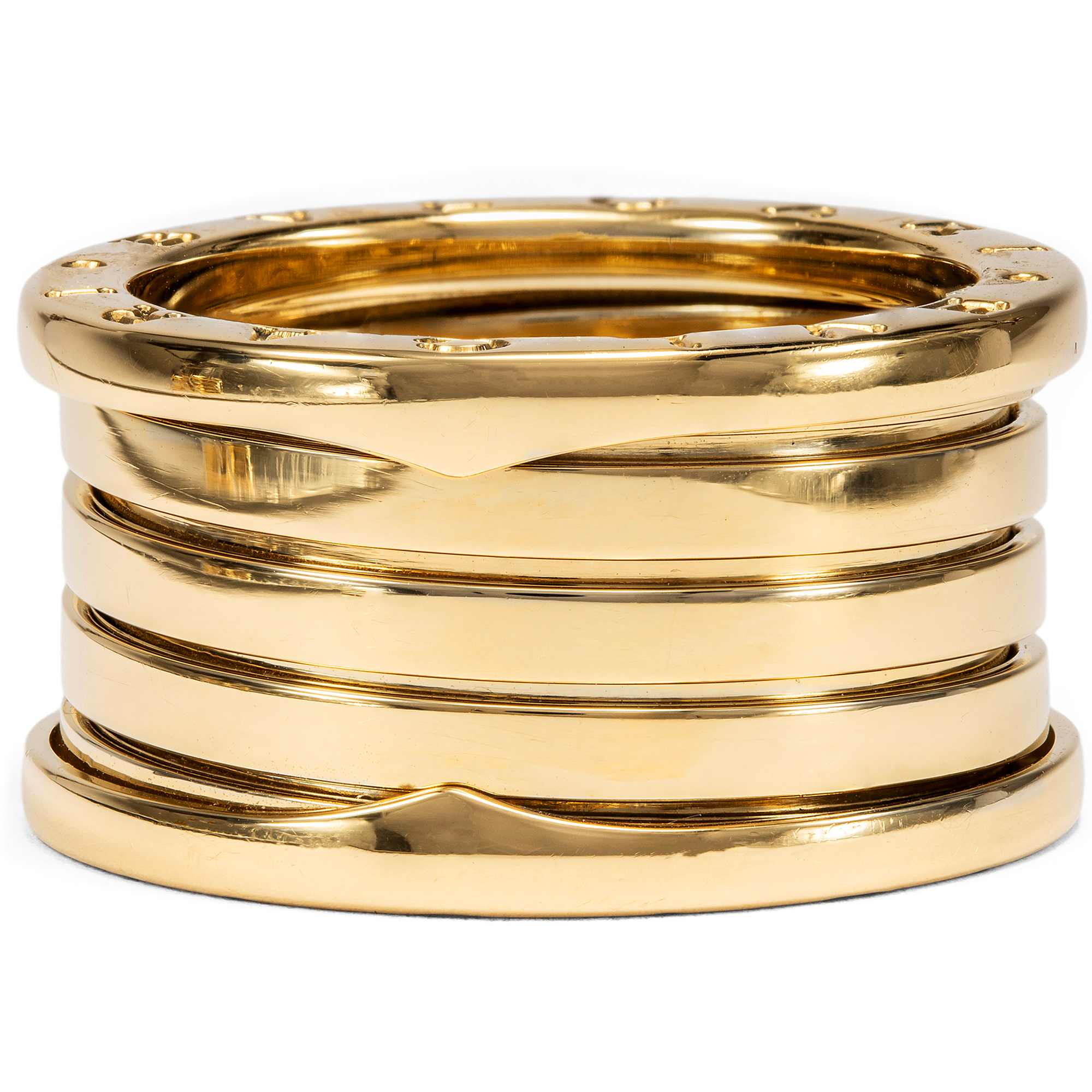 Breiter vintage Ring von BVLGARI aus Gelbgold, RW 58, um 2010 Breiter vintage Ring von BVLGARI aus Gelbgold, RW 58, um 2010
