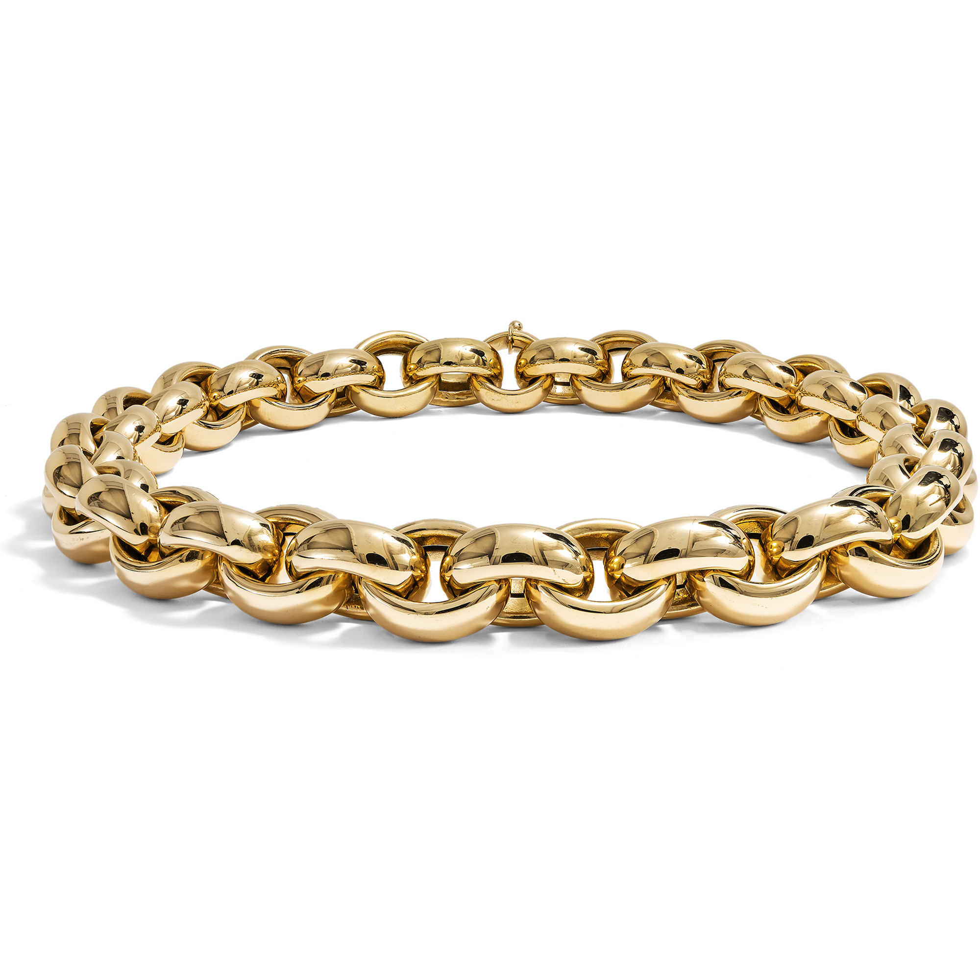 Eindrucksvolles vintage Collier aus hochkarätigem Gold, um 1985 Eindrucksvolles vintage Collier aus hochkarätigem Gold, um 1985