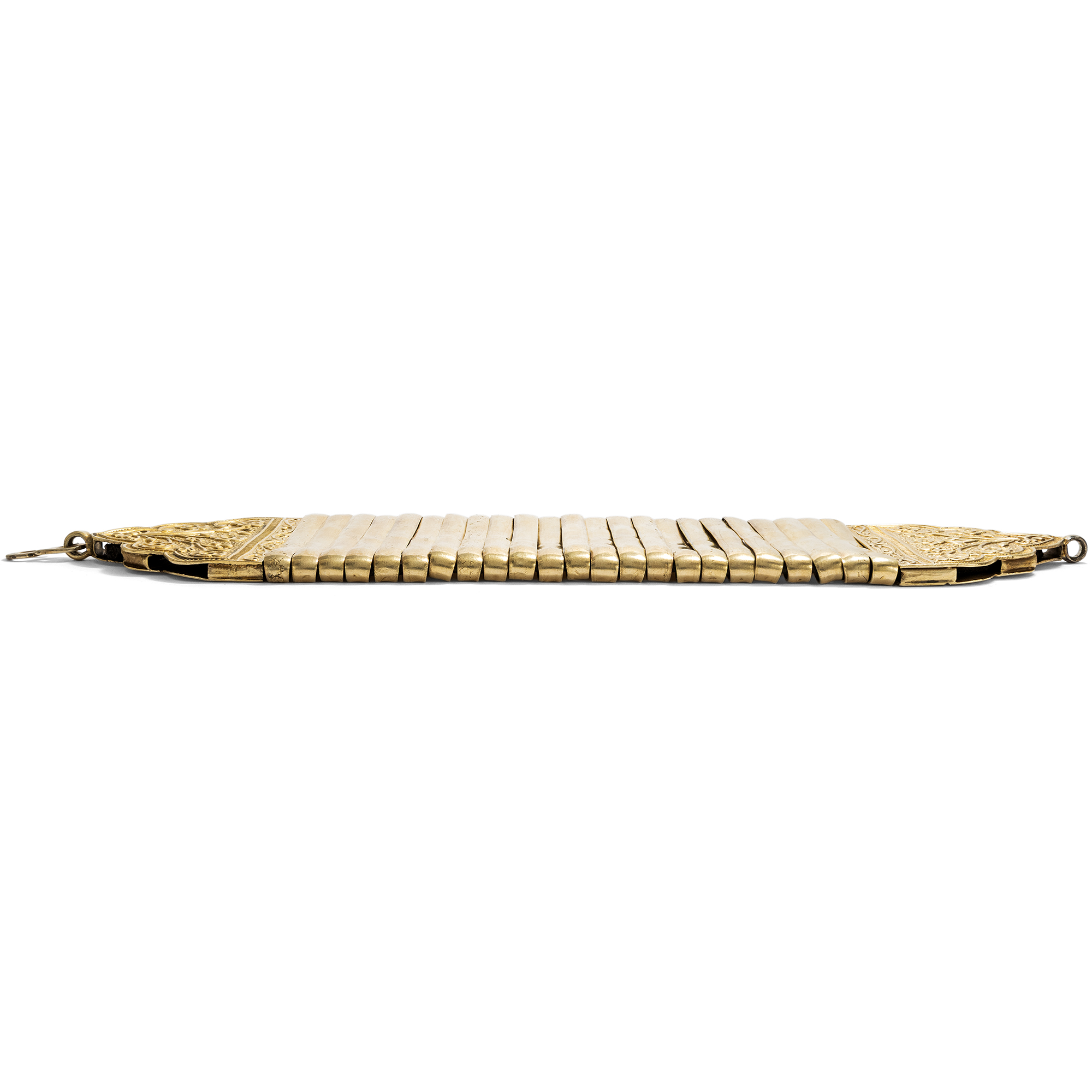 Wide Vintage Gilt Silver Bracelet, India, Mid-20th Century Wide Vintage Gilt Silver Bracelet, India, Mid-20th Century
