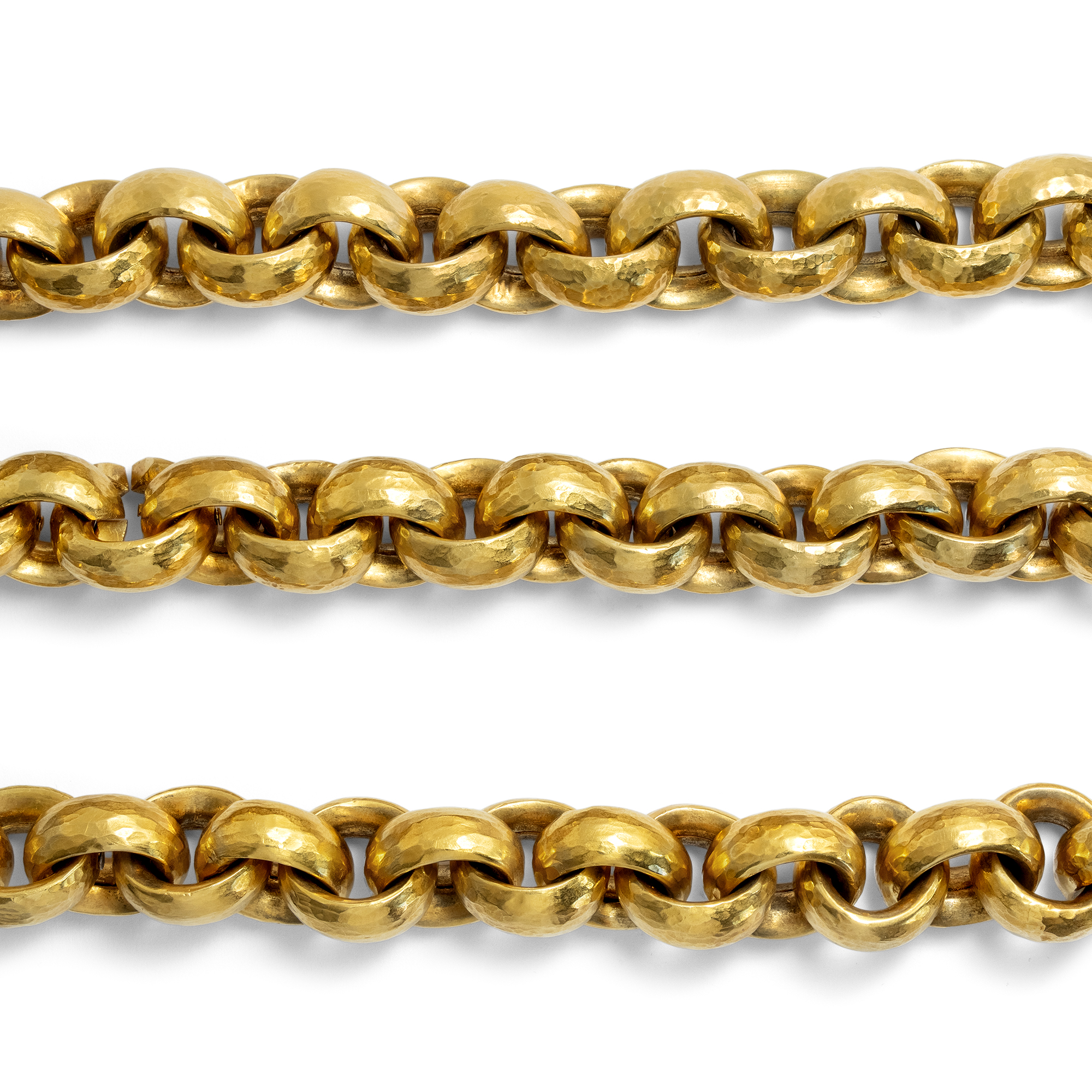 Fabelhafte, wandelbare Kette mit Armbändern aus 936 Gramm 18-karätigem Gold, um 1985 Fabelhafte, wandelbare Kette mit Armbändern aus 936 Gramm 18-karätigem Gold, um 1985