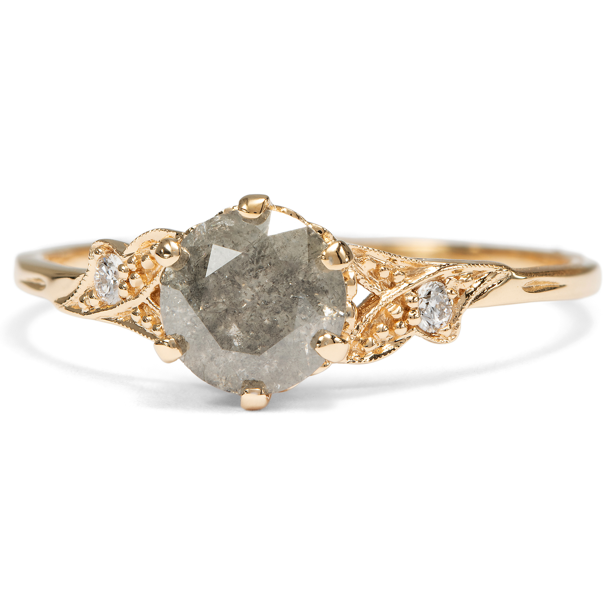 Zarter Ring mit 0,77 ct Brillant in Roségold, aus unserer Werkstatt Zarter Ring mit 0,77 ct Brillant in Roségold, aus unserer Werkstatt