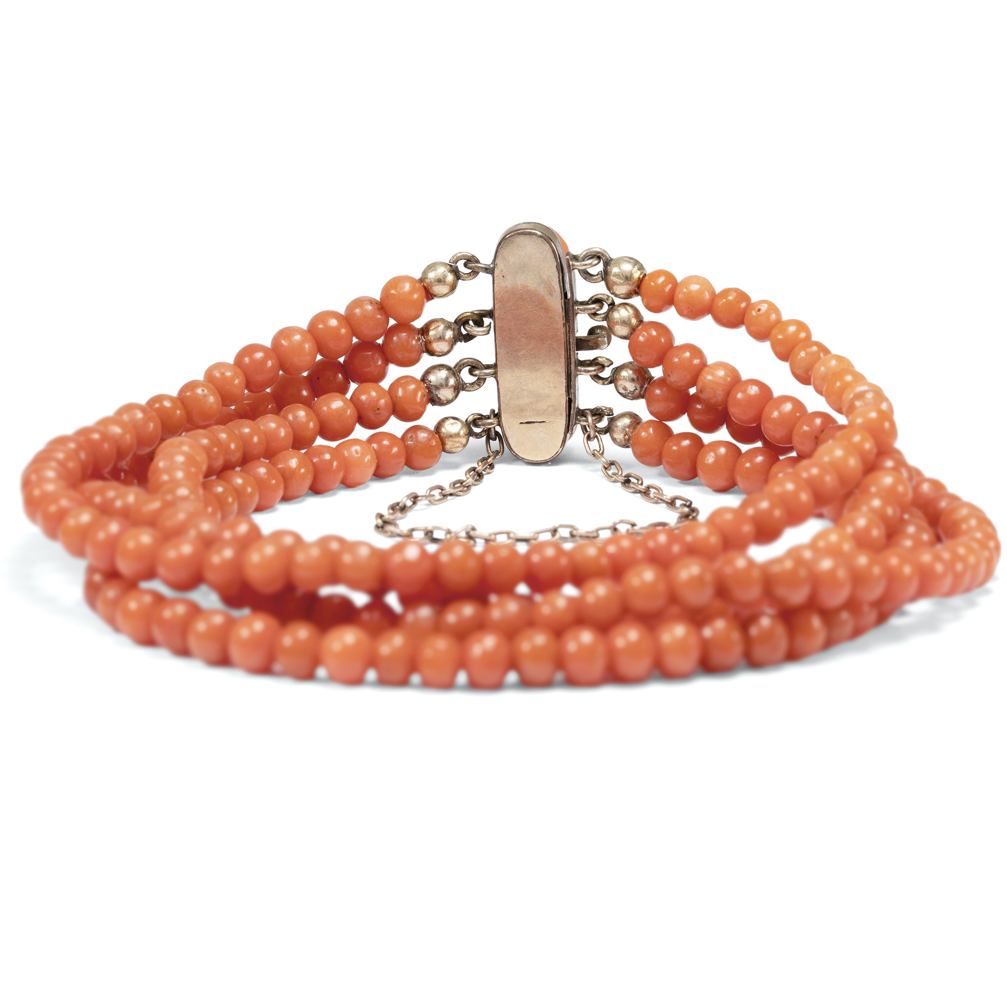 Antikes Armband aus Corallo Sciacca aus dem Mittelmeer, um 1900 Antikes Armband aus Corallo Sciacca aus dem Mittelmeer, um 1900