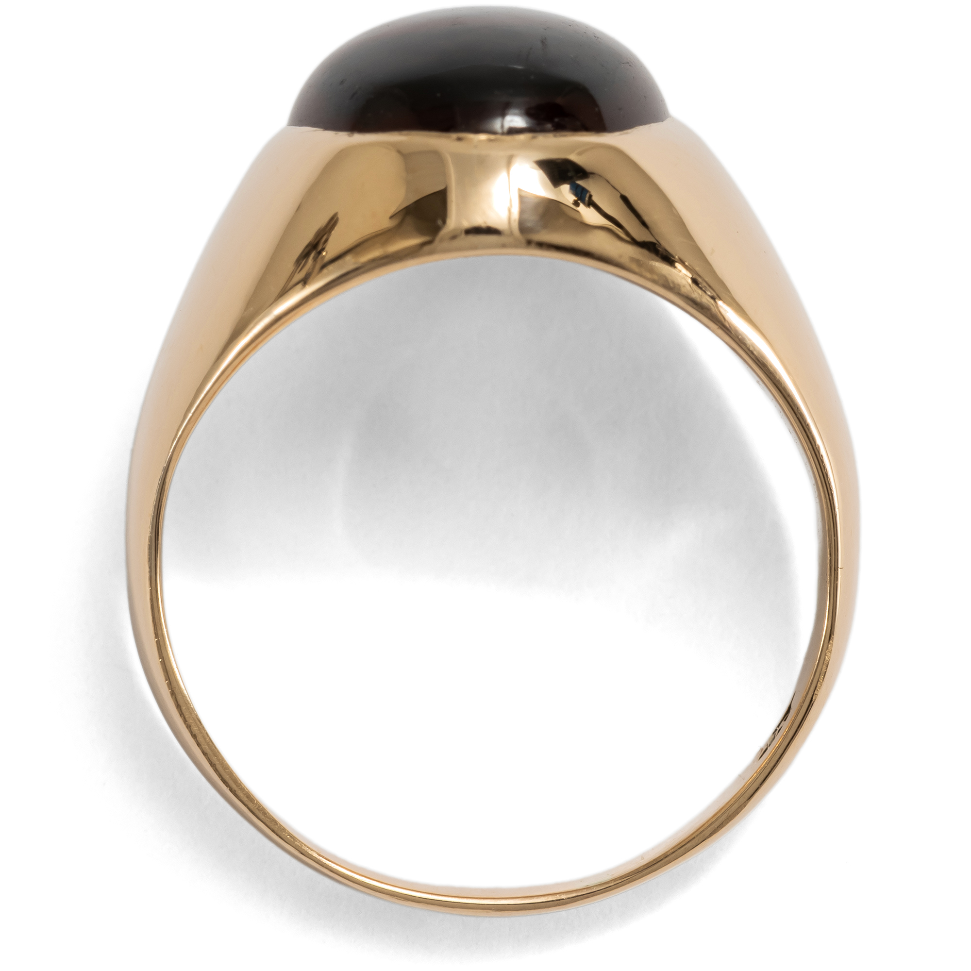 Antiker Ring mit rotem Granat in Gold, wohl USA, um 1890 Antiker Ring mit rotem Granat in Gold, wohl USA, um 1890