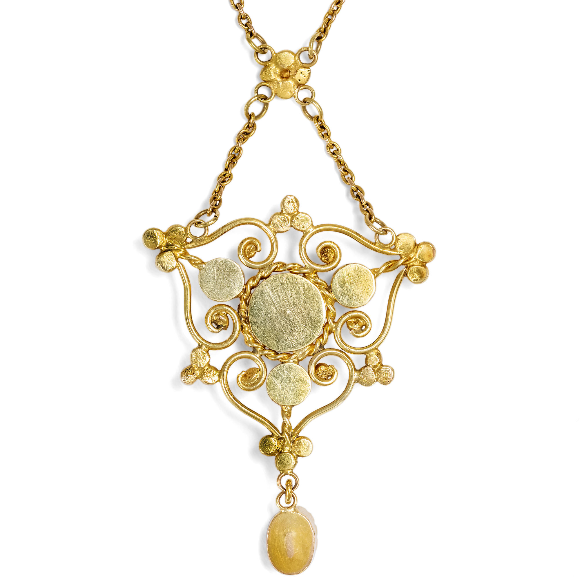 Antikes Collier mit Aquamarinen in Gold, Großbritannien um 1905 & später Antikes Collier mit Aquamarinen in Gold, Großbritannien um 1905 & später