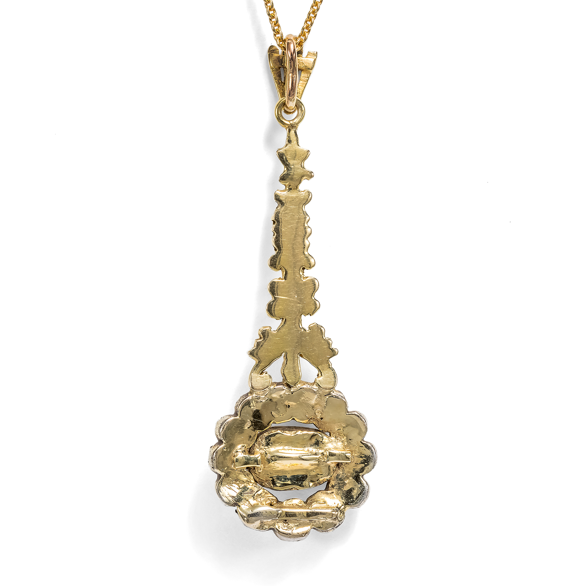 Antiker Anhänger aus einer „comet brooch“ mit Diamanten in Gold & Silber, um 1835 & später Antiker Anhänger aus einer „comet brooch“ mit Diamanten in Gold & Silber, um 1835 & später