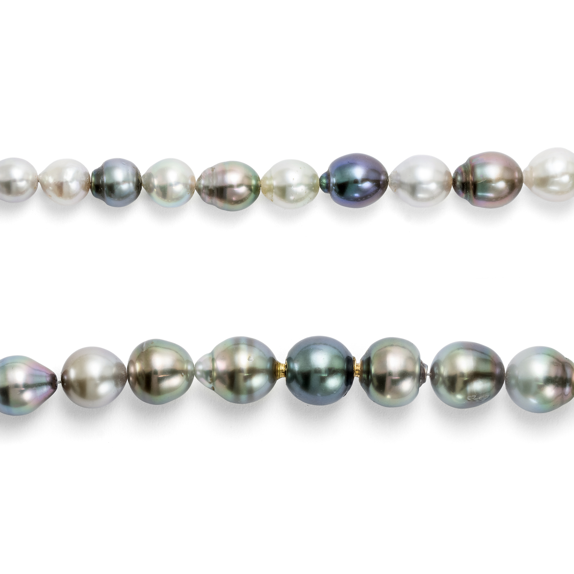 Elegantes Collier aus Tahiti-Zuchtperlen, um 2000 Elegantes Collier aus Tahiti-Zuchtperlen, um 2000
