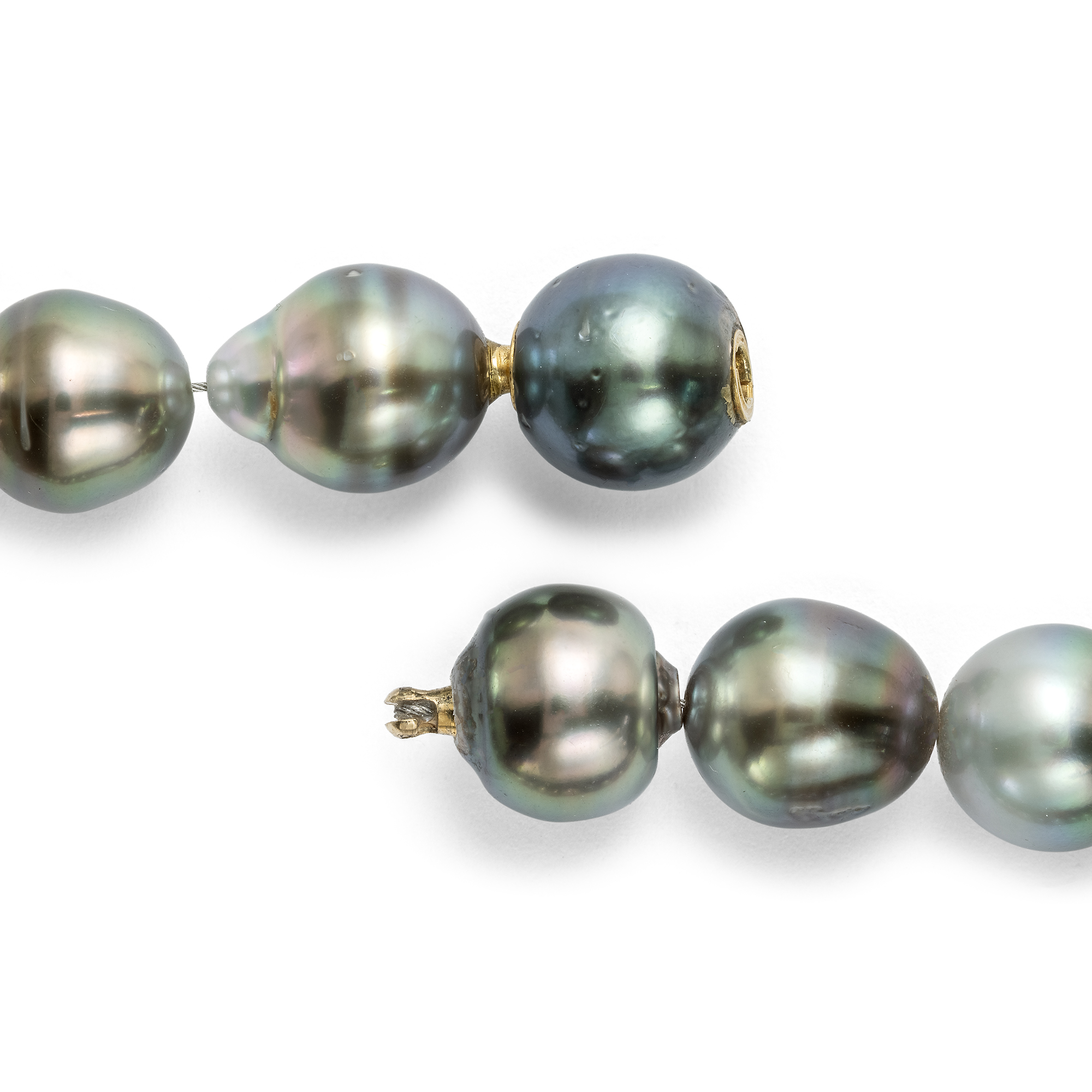 Elegantes Collier aus Tahiti-Zuchtperlen, um 2000 Elegantes Collier aus Tahiti-Zuchtperlen, um 2000