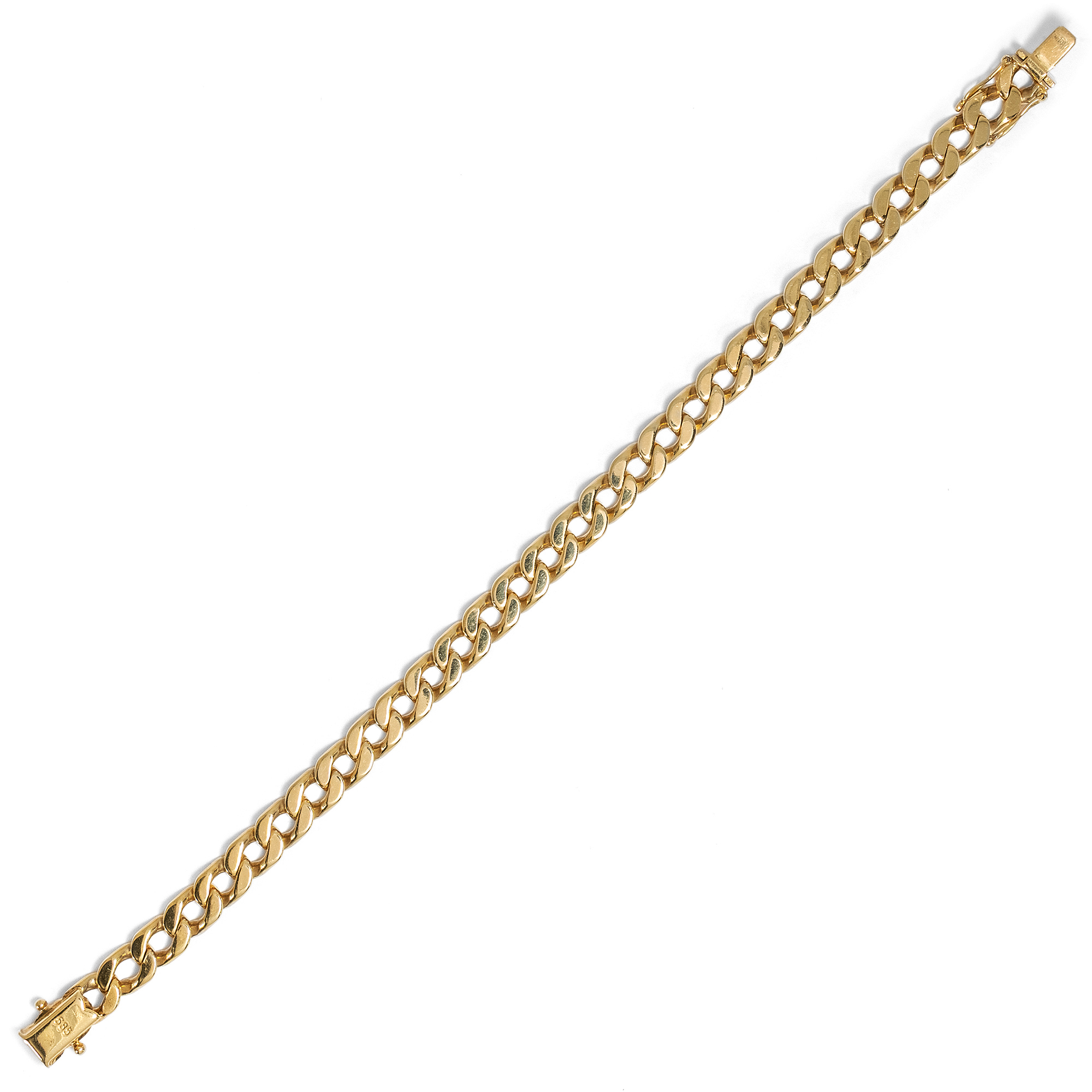 Zeitloses Armband im Panzermuster aus Gold, Louis Fiessler, Pforzheim um 1980 Zeitloses Armband im Panzermuster aus Gold, Louis Fiessler, Pforzheim um 1980