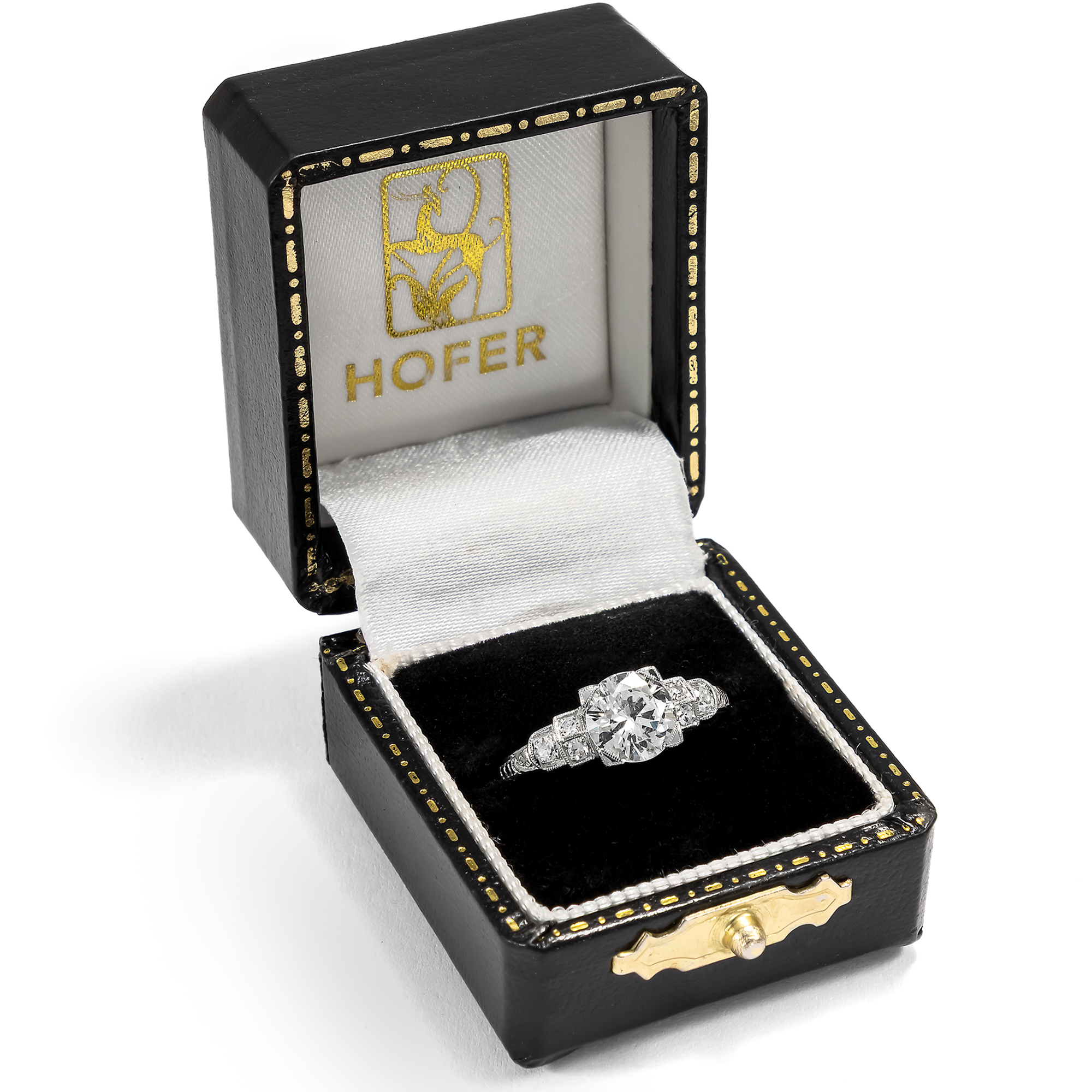 Prachtvoller Ring mit 1,13 ct vintage Brillant, aus unserer Werkstatt Prachtvoller Ring mit 1,13 ct vintage Brillant, aus unserer Werkstatt
