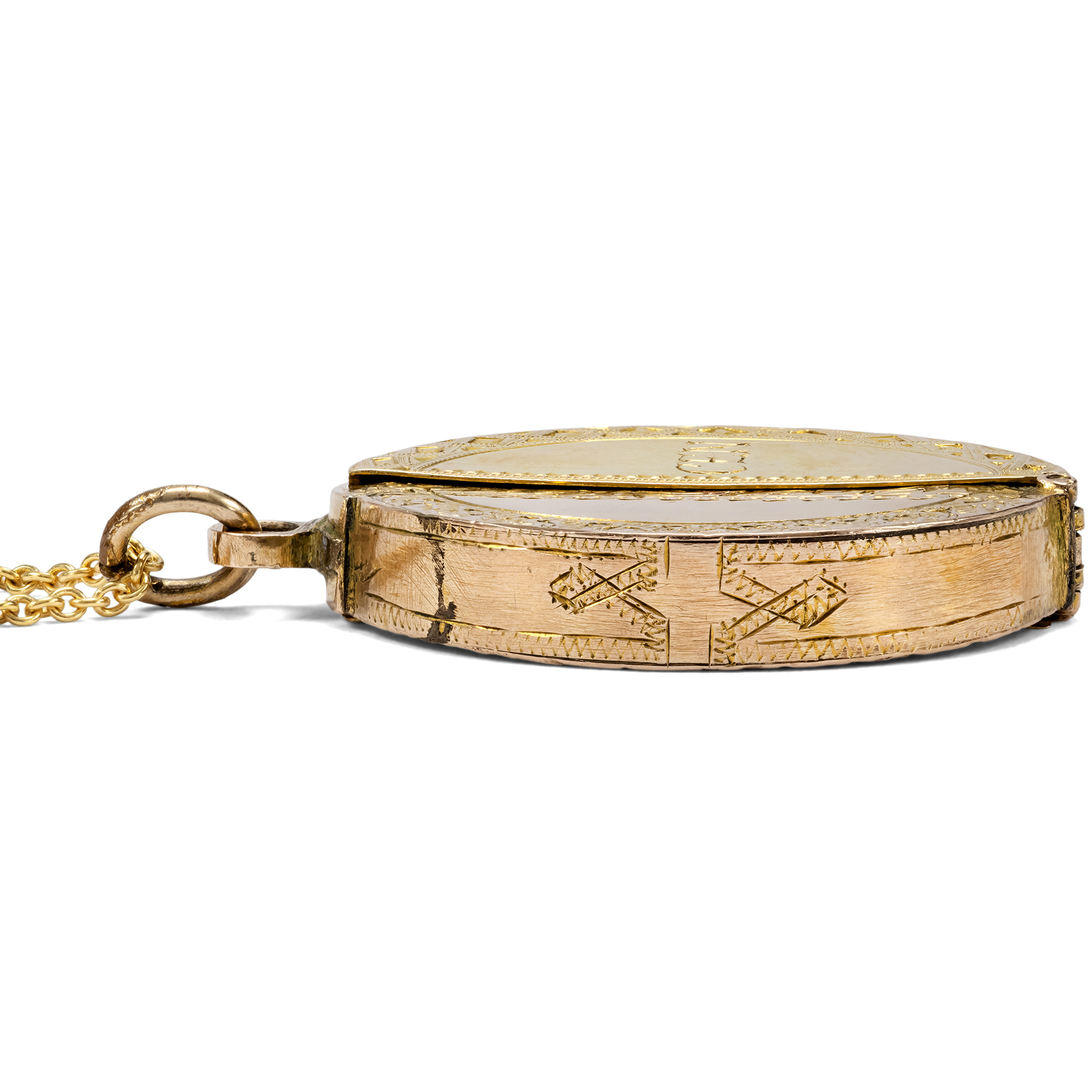 Geschickt kombinierter Medaillon-Anhänger aus antiken Elementen, um 1890 & später Geschickt kombinierter Medaillon-Anhänger aus antiken Elementen, um 1890 & später
