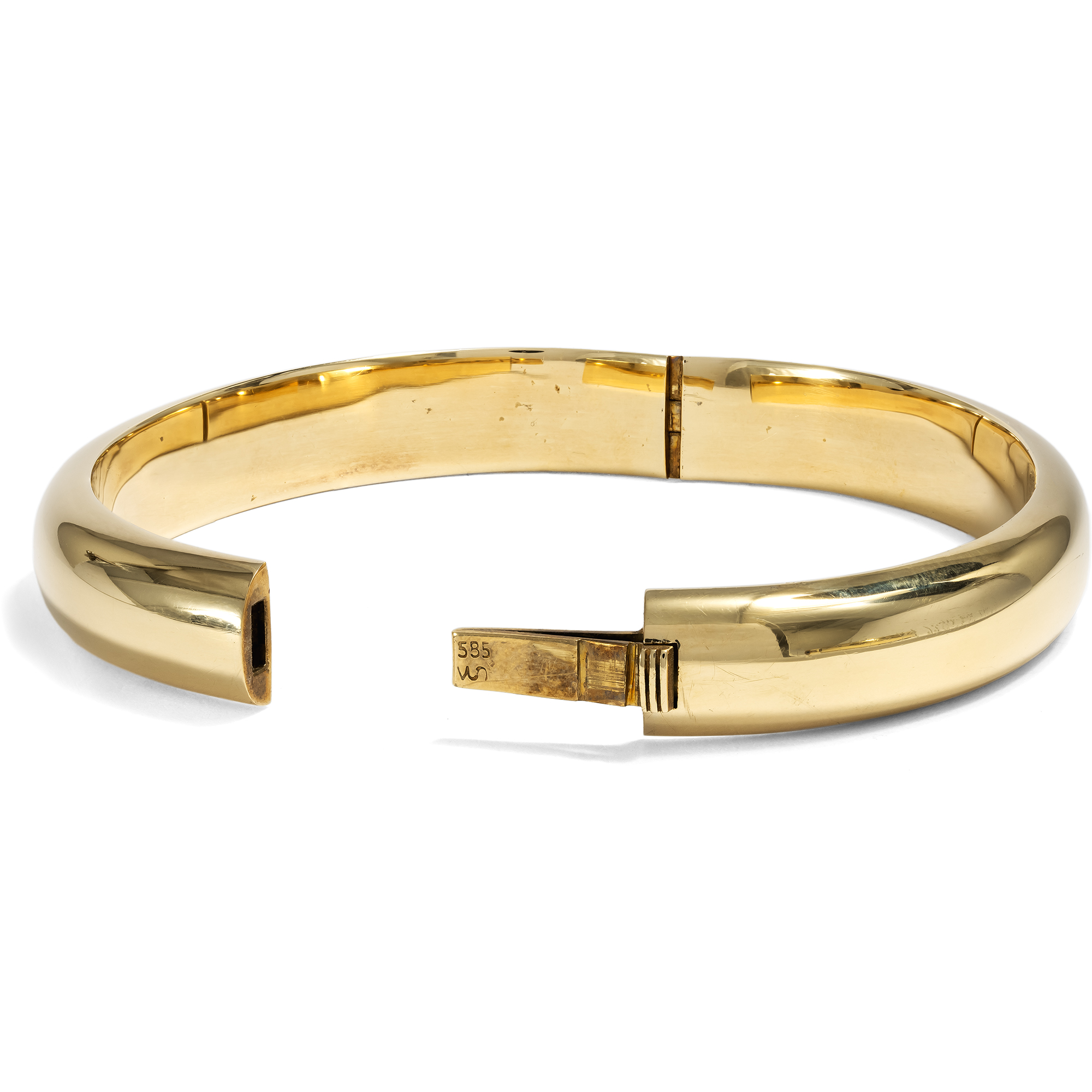 Zeitloser vintage Armreif aus Gelbgold, um 1980 Zeitloser vintage Armreif aus Gelbgold, um 1980