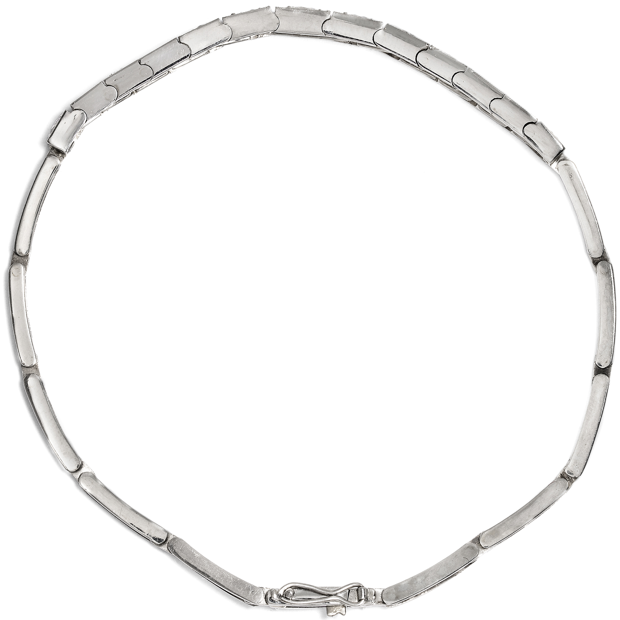 Elegantes Weißgold-Armband mit Diamanten im Altschliff, um 1925 Elegantes Weißgold-Armband mit Diamanten im Altschliff, um 1925