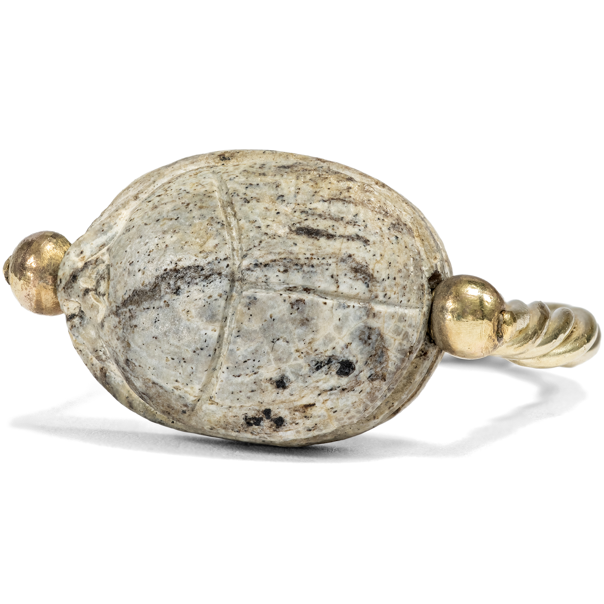 Ring mit altägyptischem Skarabäus in Gold, 1. Hälfte des 20, Jhdts. Ring mit altägyptischem Skarabäus in Gold, 1. Hälfte des 20, Jhdts.
