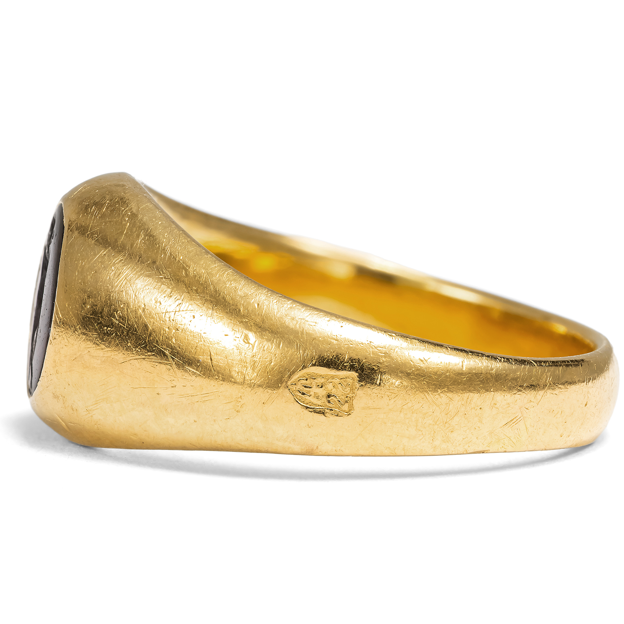 Römische Gemme der Hebe in einem vintage Ring aus Gold, 2. Jhd. n. Chr. & um 1985 Römische Gemme der Hebe in einem vintage Ring aus Gold, 2. Jhd. n. Chr. & um 1985