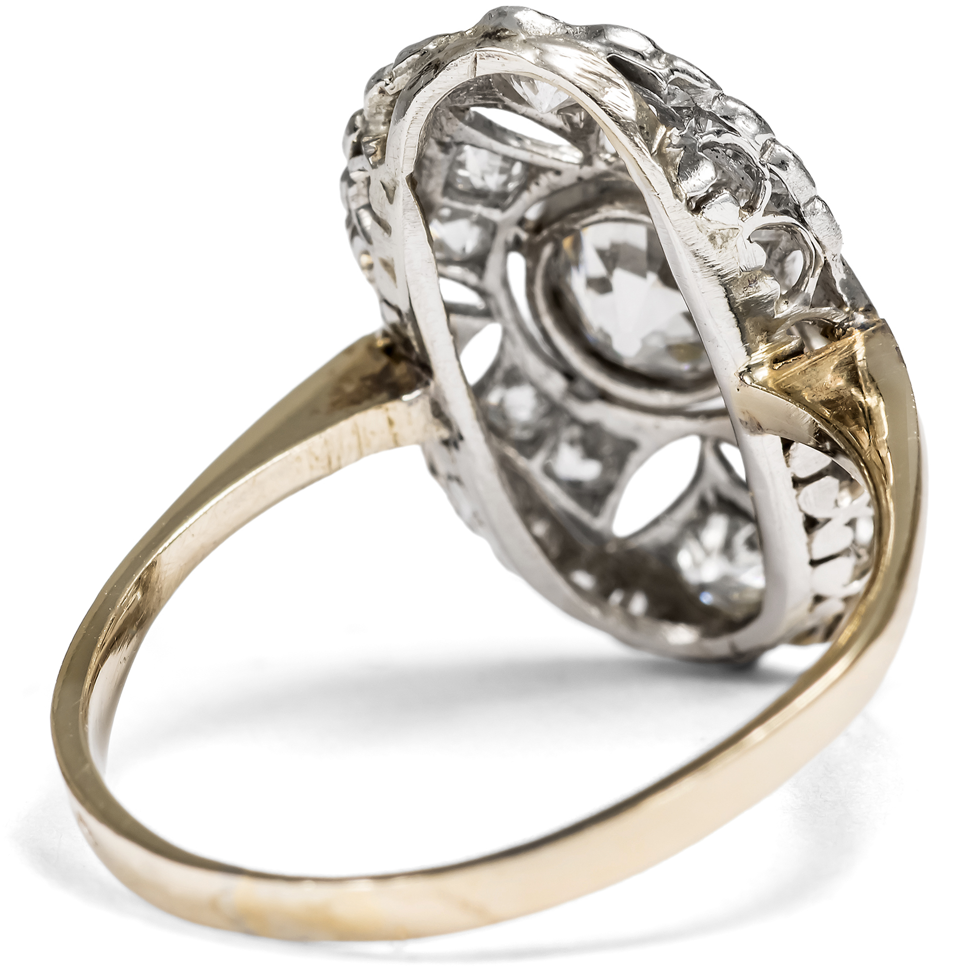 Eleganter Ring aus Weißgold und Platin mit 1,63 ct Diamanten, Wien um 1925 Eleganter Ring aus Weißgold und Platin mit 1,63 ct Diamanten, Wien um 1925